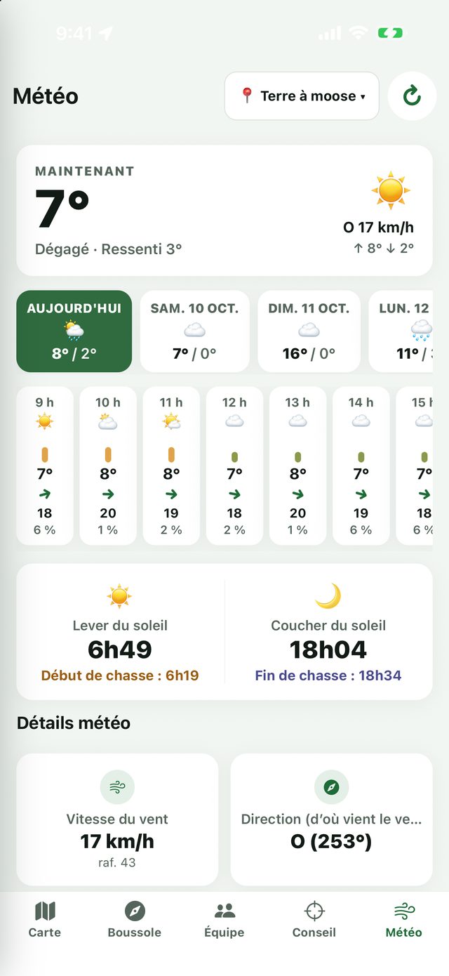 Écran météo de Ravage